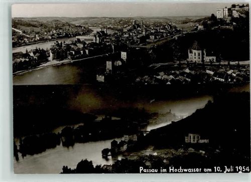 Passau Hochwasser-Katastrophe 10. Juli 1954