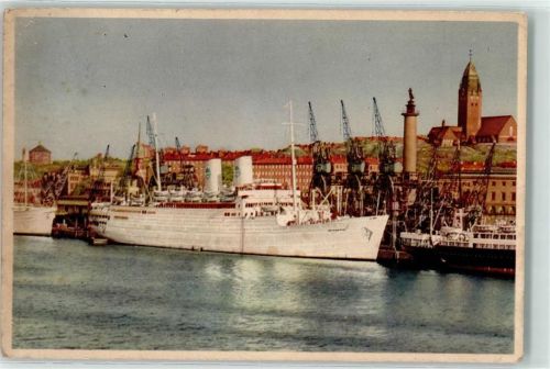 M.S. Gripsholm im Hafen AK