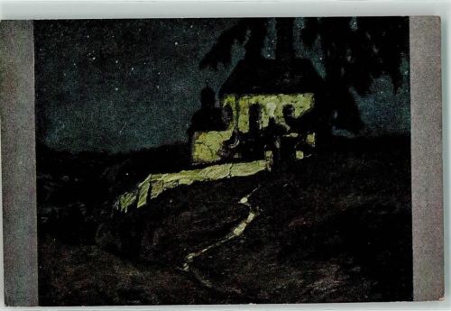 1917 sign. E. Liebermann - Kapelle im Nondschein - Serie 35/321