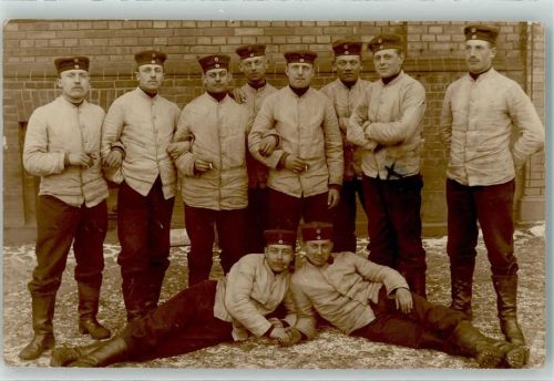1915 Gruppenfoto Zigarette Pfeife AK