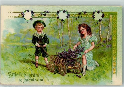 Blumenkarre Veilchen Verlag PFB 11118 - Srdecne prani k jmeninam