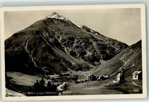 Vent Oetztal 1900 m Talleitspitze 3407 m Kirche