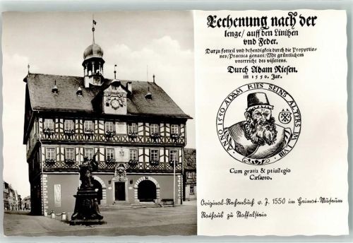 Staffelstein Adam Ries Rechenmeister , Rathaus AK