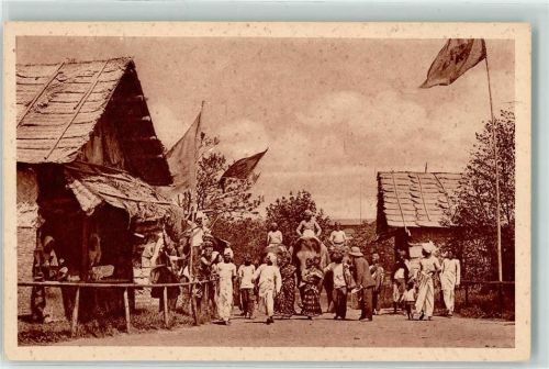 Stellingen Zirkus Völkerschau Indien Elefanten Dorfstrasse
