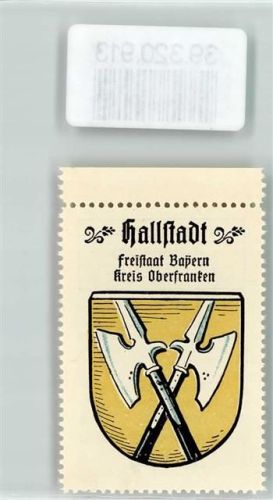 Hallstadt Wappen Kaffee Hag Nr. 20 ca. 1920-1940 Hellebarden