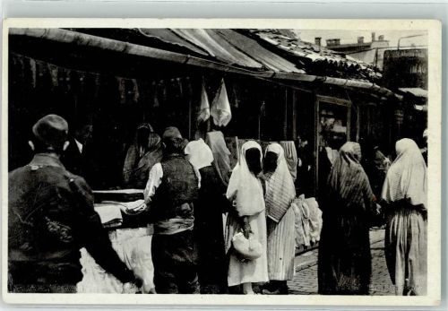 Sarajevo die Türkinnen beim Kauf Tracht