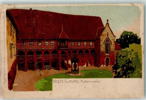 Coburg Künstlerkarte Nr. 2642 Veste Fürstenbau