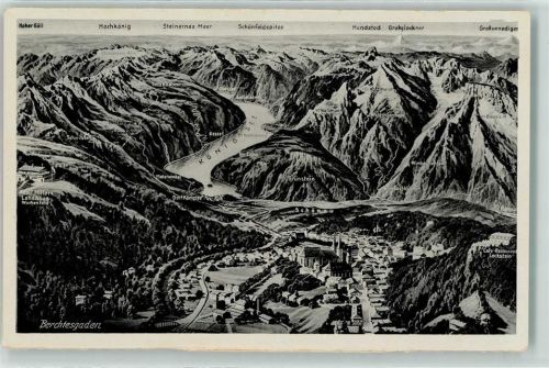Berchtesgaden Panoramakarte