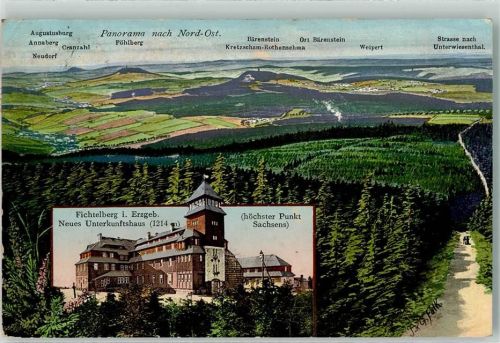 Fichtelberg 1915 Neues Unterkunftshaus