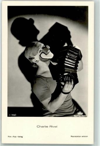 Charlie Rivel Clown Ziehharmonika Film Foto Verlag Nr A 3908/1