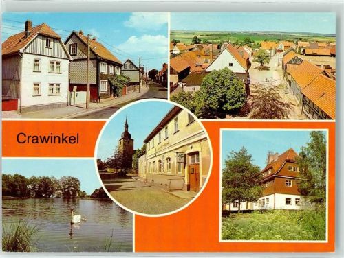 Crawinkel Karl-Marx-Straße Aue-Teich Schwan Markt FDGB Erholungsheim Willy Albrecht