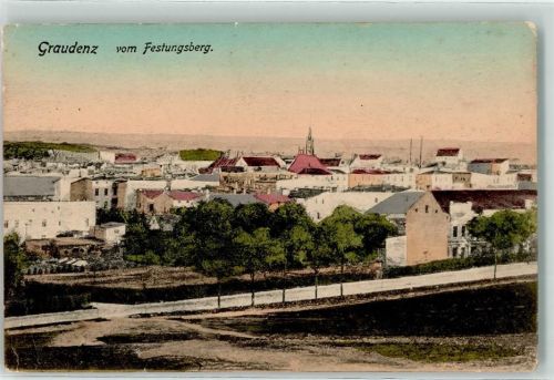 Graudenz Grudziadz 1915 - Vom Festungsberg Turm