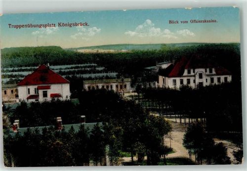Königsbrück 1916 Truppenübungsplatz Blick vom Offizierskasino