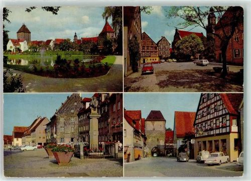 Altdorf Stadttor Fachwerkhaus Park Teich Denkmal VW-Käfer