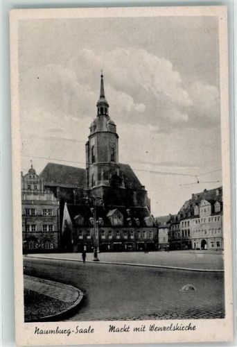 Naumburg Marktplatz Wenzelskirche