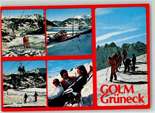 Tschagguns Winter Golm Grüneck Schlepplift Sessellift Seilbahn