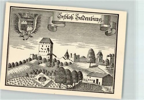 94163 W8391 Saldenburg - Schloss Wappen Menning Stich
