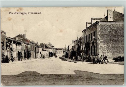 Pontfaverger-Moronvilliers 1915 Straße Mann Uniform Feldpost 23. Reserve Div.