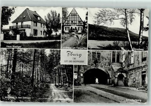 Bad Iburg Haus Riedinger Landhaus Tiergarten Dörenberg Schloßaufgang Waldweg in den Dehnen