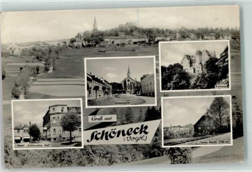 Schöneck Hotel Schönecker Hof Untermarkt Rathaus Hohe Reuth