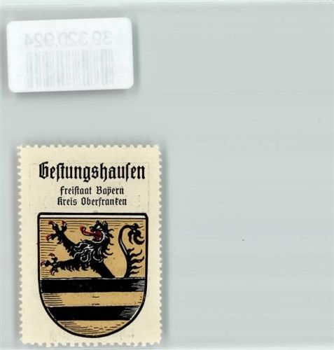 Gestungshausen Wappen Kaffee Hag ca. 1920-1940 Schwarzer Löwe