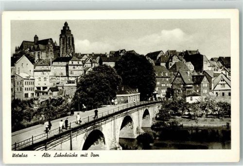 Wetzlar Alte Lahnbrücke Wetzlarer Dom