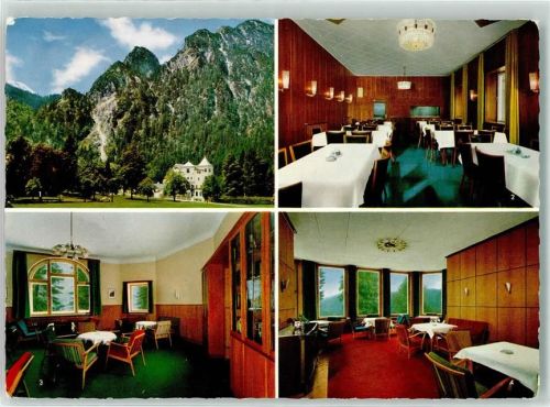 Berchtesgaden Landheim Hohenwart Grünstein Speisesaal Lese- und Gesellschaftszimmer