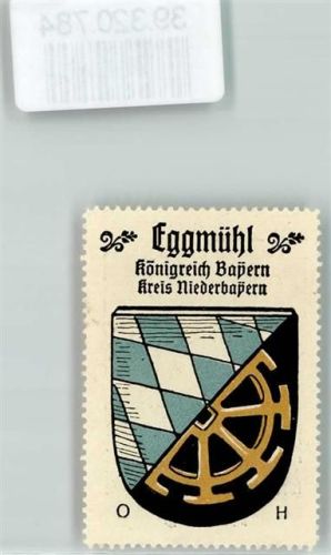 84069 W8306 Eggmühl Vignette Wappen Kaffee Hag ca. 1920-1940