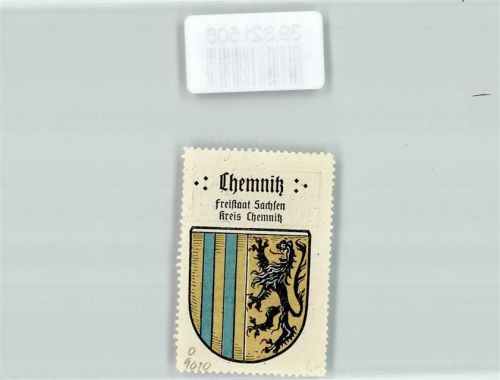 Chemnitz Vignette Wappen Freistaat Sachsen Kreis Chemnitz
