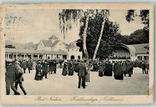Bad Nauheim 1913 Trinkkuranlagen Frühkonzert