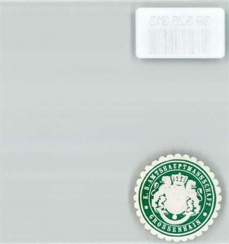 Großenhain K.S. Amtshauptmannschaft Grossenhain