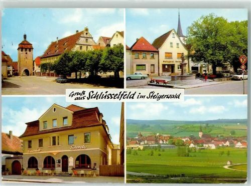 Schlüsselfeld Gasthaus Storch Metzgerei Petrusbrunnen Oberes Tor