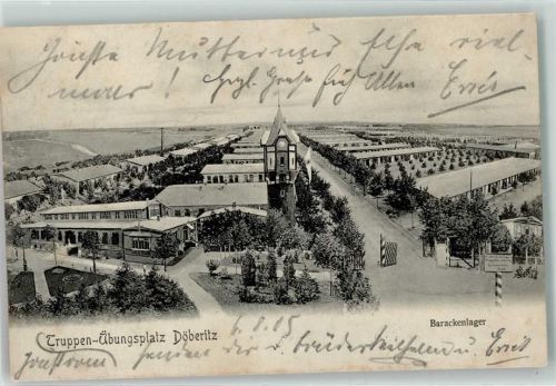 Döberitz 1905 Truppen Übungsplatz Barackenlager