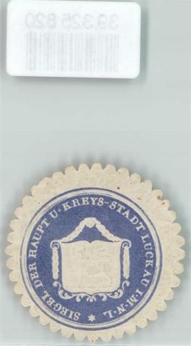 Luckau Siegel der Haupt u. Kreis-Stadt Luckau I.M.N.L.