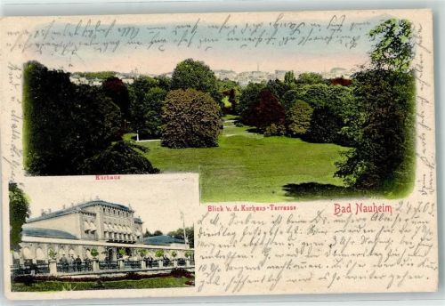 Bad Nauheim 1903 Kurhaus Parkanlage