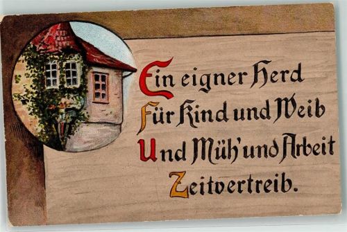 Verlag WS + SB Nr. 1585 Haussegen Spruchbrett