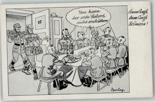 WK II Humor Soldaten Bier Verlag Driesen D8743