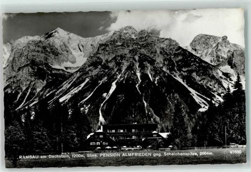 Ramsau Pension Almfrieden gegen Scheichenspitze