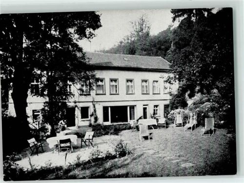 97688 W8730 Bad Kissingen - Gästehaus Waldhaus Garten Liegestühle