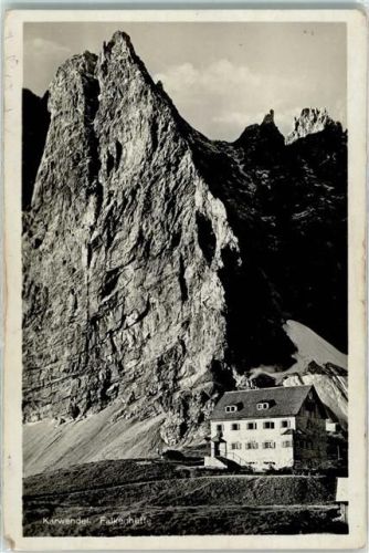 Hinterriß Karwendel Falkenhütte am Spielisjoch Hüttenstempel