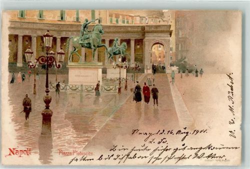 Napoli 1900 Piazza Plebiscito