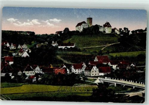 Burgthann mit neuer Brücke Burgruine