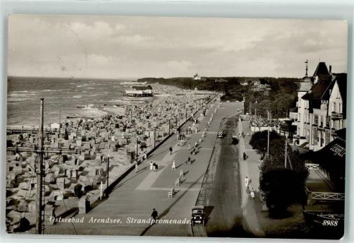 Arendsee Strand Promenade Oldtimer Hotels