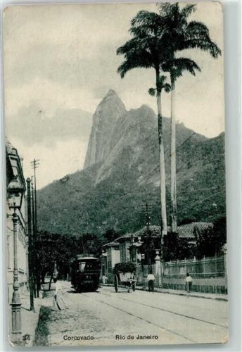 Rio de Janeiro Corcovado Tram Straßenbahn Palme