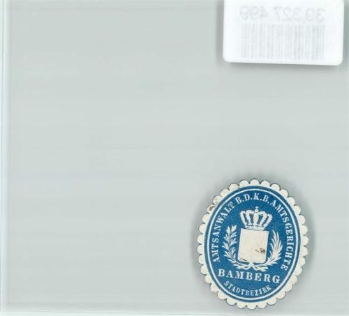 Bamberg Justiz Amtsanwalt B.D.K.B. Amtsgericht Bamberg Stadtbezirk