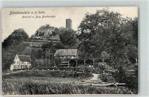 45525 W4320 Blankenstein , Ruhr 1907 - Bahnhof Burg Blankenstein