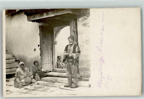 Skopje Volkstypen Ort handschriftlich