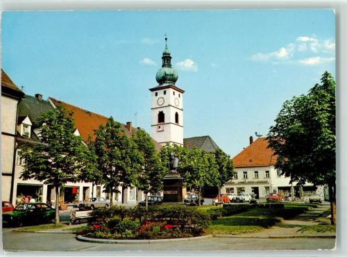 Tirschenreuth Stadtpfarrkirche Maria Himmelfahrt Schmeller-Denkmal