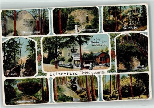 Luisenburg Hotel Waldlust Bundesstein Napoleonshut Drei Brüder Luisens-Sitz