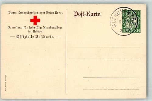 München Rotes Kreuz Sammlung für freiwillige Krankenpflege im Kriege Bismarck